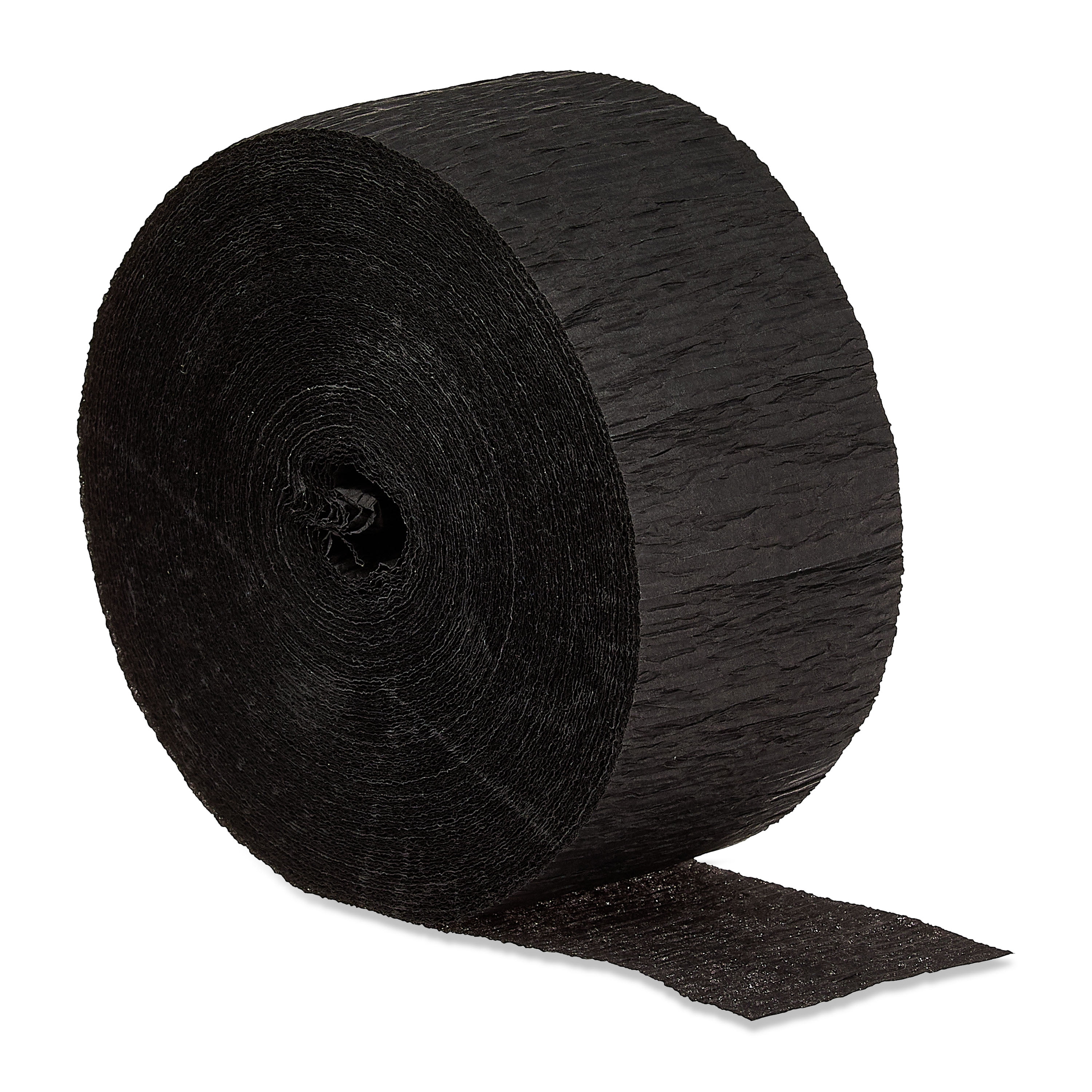 Black Paper Party Streamer, 1.75" x 150', by Way To Celebrate