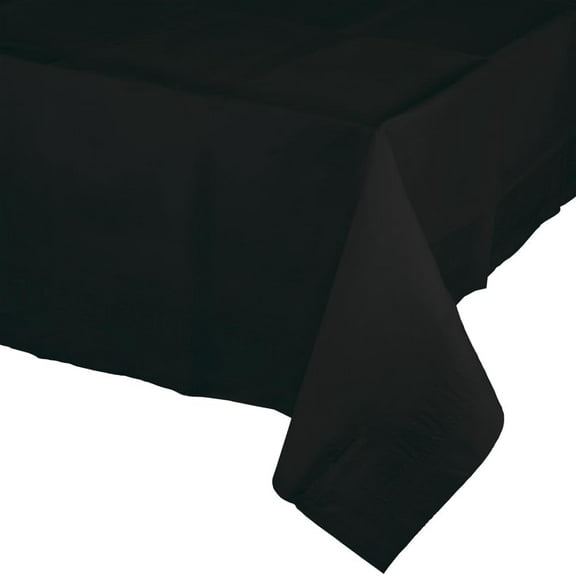 Black Paper Tablecloths, 3 Count