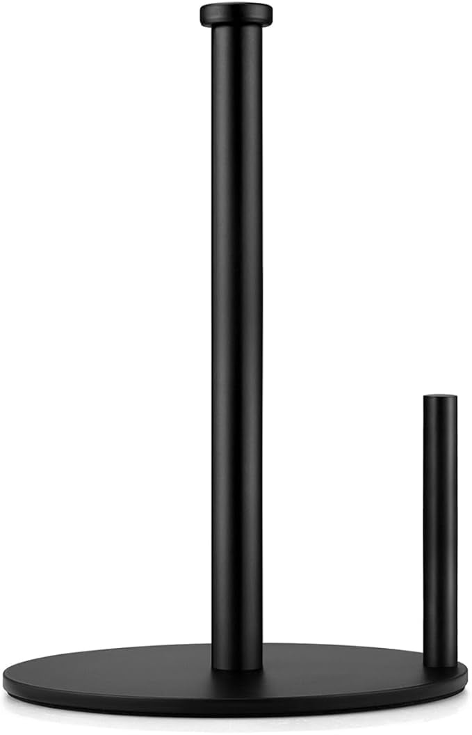 Black Paper Towel Holder, Countertop Paper Towel Holder, Steady Paper ...