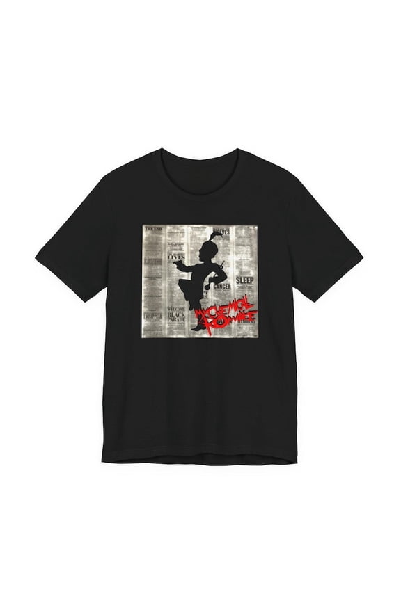 Black Parade-Inspired Lyrics, Retro Emo Scene Graphic Tee T-shirt BEST-SELLER