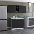 thumbnail image 1 of Black, Particle Board Filler - Pre - drilled Holes Speed Assembly - Dining Room - Durable Kitchen Setup, 1 of 4