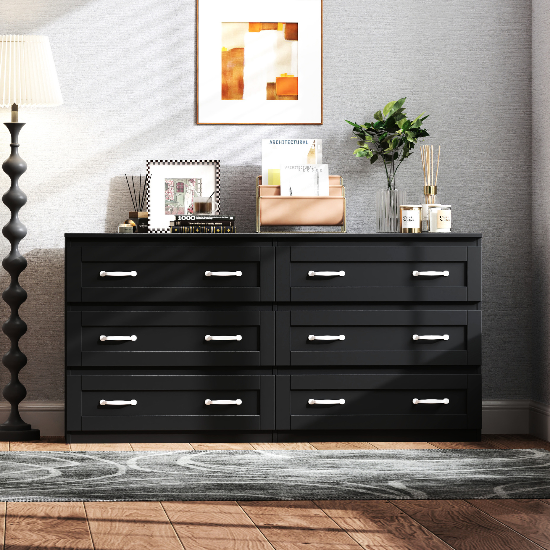 Black Storage With Drawers