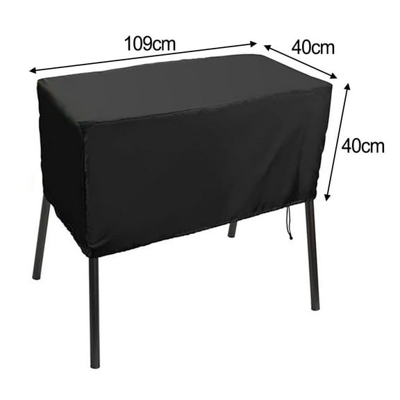 Black Patio Covers For 2 Burner Camping Stove Heavy Duty Camping Cooker Cover