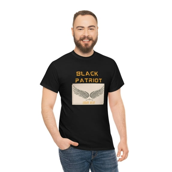 Black Patriot Urban wear Unisex Heavy Cotton Tee (flying eagle)