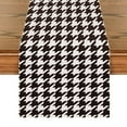thumbnail image 1 of Black Pattern Table Runner, Modern Simple Tablecloth, Suitable for Kitchen, Dining Room and Living Room, Display Wedding Party Table Setting Decoration, 1 of 5