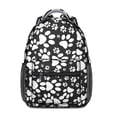 thumbnail image 1 of Black Paw Backpack for School,Cute School Bag,Schoolbag with Adjustable Shoulder Straps & Padded Back,15.3"x11"x6.7", 1 of 6