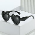 thumbnail image 1 of Black Peach Heart Sunglasses Sunglasses Womens Trendy Sunglasses for Women Plastic Sports Style UV400 Protection Running Sun Glasses Vintage Trendy Shades One Size, 1 of 8