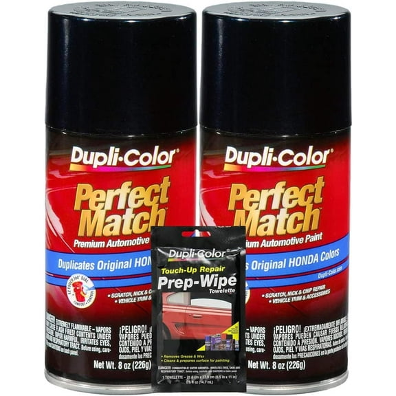 Black Pearl Exact-Match Automotive Paint - 8 oz, Bundles Prep Wipe (3 Items)
