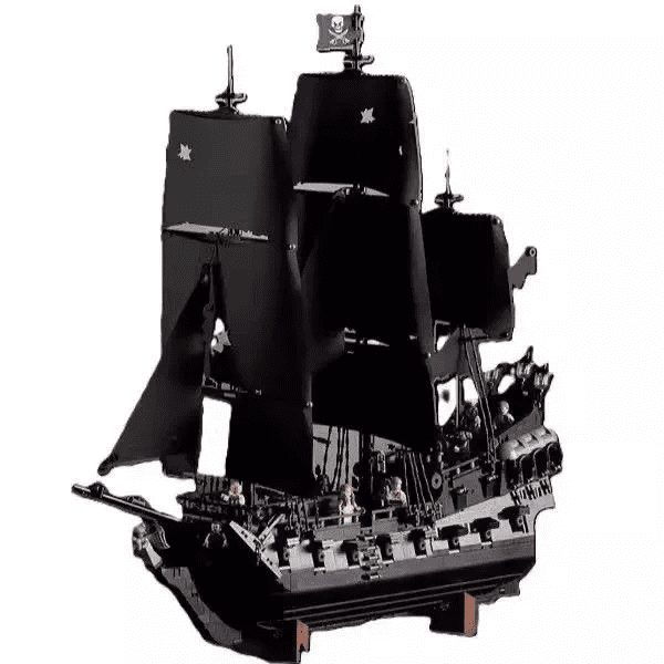 Black Pearl Pirate Ship Model Kit, Large Boats Building Set Length 76.3cm with Sailboat Design for Adults, Interesting for Enthusiasts 2868pcs