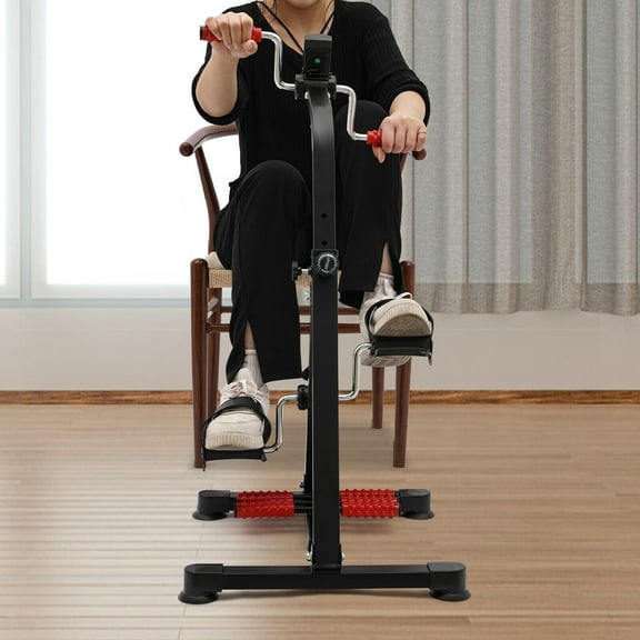 Black Pedal Exerciser Bike, Fitness Bike, Exerciser Bike W/LCD Screen Display