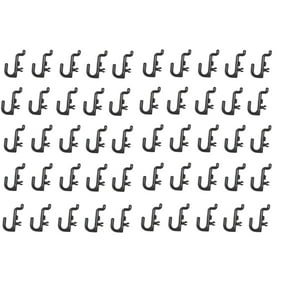 Black Peg Board Hook Kit Pegboard 50 pieces J Hook Style--BLACK--Plastic J Hook Pegboard Locking Garage Crafts