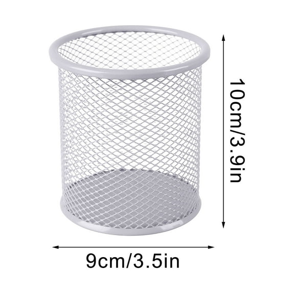 Black Pen Holder Cup for Desk,Pen Holder,Pencil Organizer Mesh Cup,Wire Mesh Pencil Cup Holder for Desk Office Pen Organizer,Mesh Metal Pen Holder for Desk,Pencil Holder Workspace Organizers Office