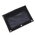 thumbnail image 1 of Black Pencil Case with Transparent Window for Binder Storage, Oxford Cloth Transparent Window Binder Pencil Pouch, Window Pen Case, Zipper Closure Multi-Functional as Pencil Case or Cosmetic Bag, 1 of 2
