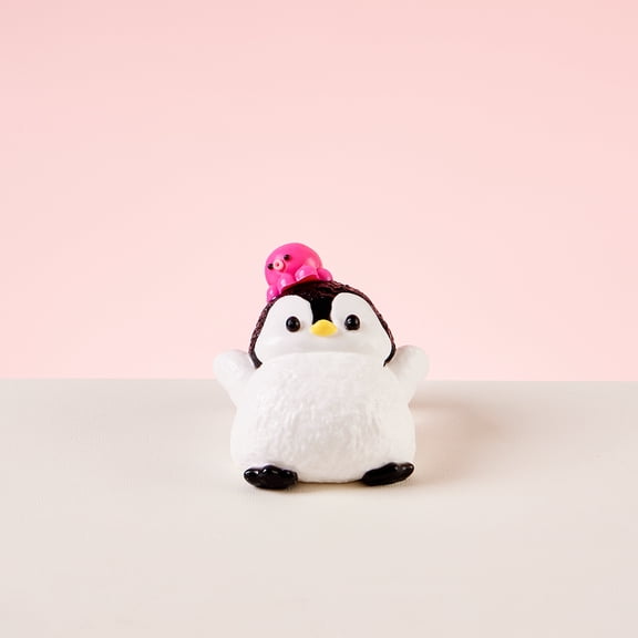 Black Penguin Taba Squishy Toys for Adults  Cute Stress Relief Fidget Sensory Toys, Soft Silicone Squeeze Gifts for Teens Adults