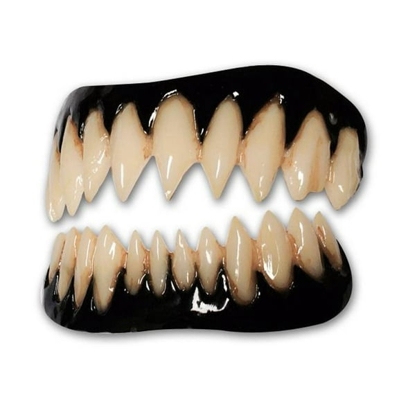 Black Pennywise Evil Clown Fangs Dental Veneer Halloween Costume Accessory by Dental Distortions