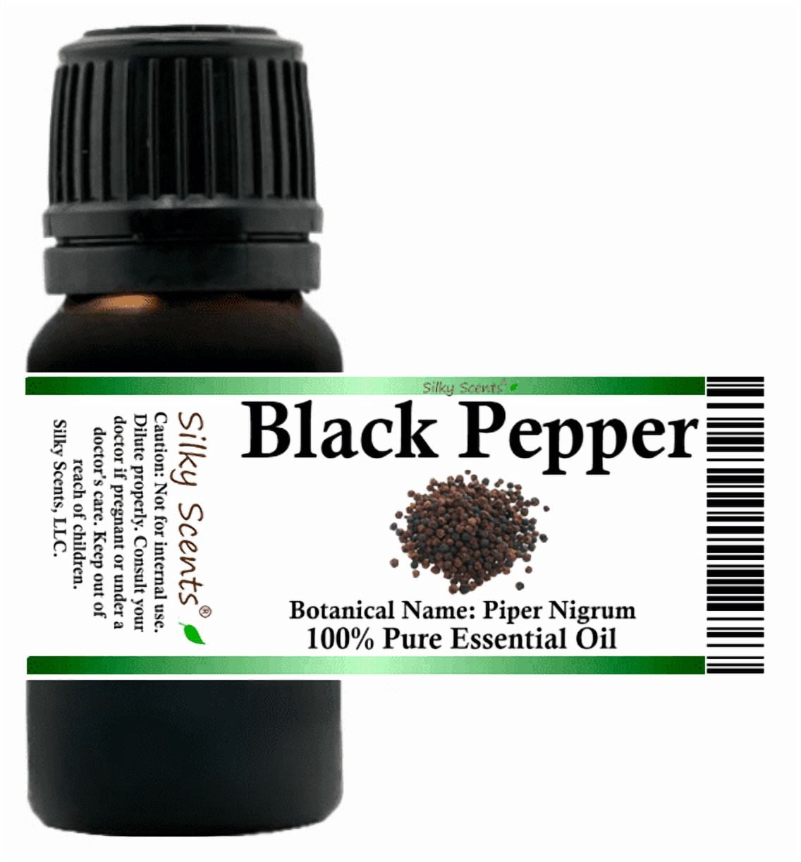 Black Pepper Essential Oil 1 fl oz (30 ml) - 100% Pure and Natural by Silky Scents