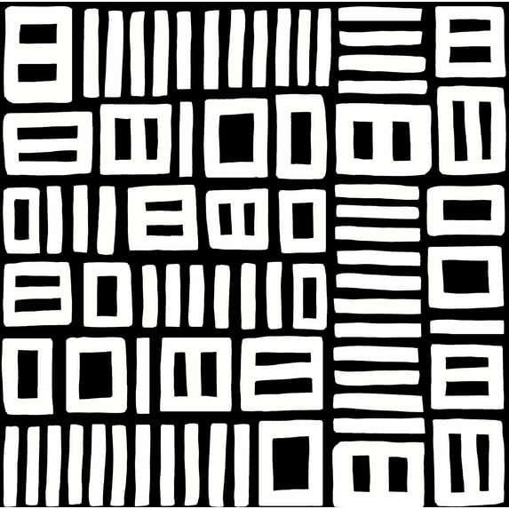 Black Pepper Paperie Black Traverse Peel & Stick Wallpaper