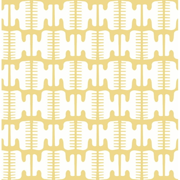 Black Pepper Paperie Yellow Shift Peel & Stick Wallpaper