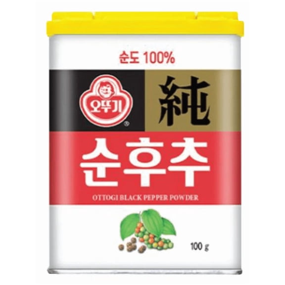 Black Pepper Powder, 3.53 oz (100 g), Ground Pepper Seasoning, Dual Lid Shaker for Easy Control, Versatile Cooking Spice