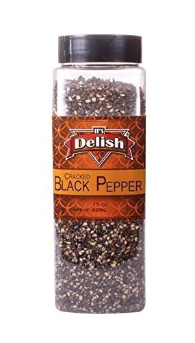 Black Pepper by Its Delish Cracked, 15 oz Large Jar - image 1 of 4