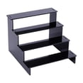 thumbnail image 1 of Black Perfume Display Stand Tiered Countertop Organizer for Vanity Dresser and Closet Cabinet Storage Solution Sleek Acrylic Riser 8x7x8 Inch, 1 of 5