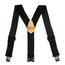 Black Perry Suspenders Elastic 2 Inch Wide Hook End Suspenders For Work