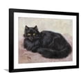 thumbnail image 1 of Art.com Black Persian Cat Art Print, Black Frame Wall Art, 40" x 32", 1 of 5