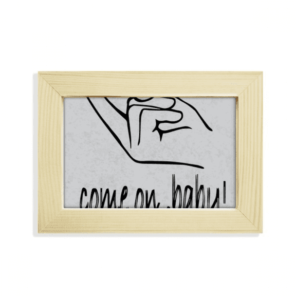 Black Personalized Gesture Desktop Decorate Photo Frame Picture Art Painting 5x7 inch