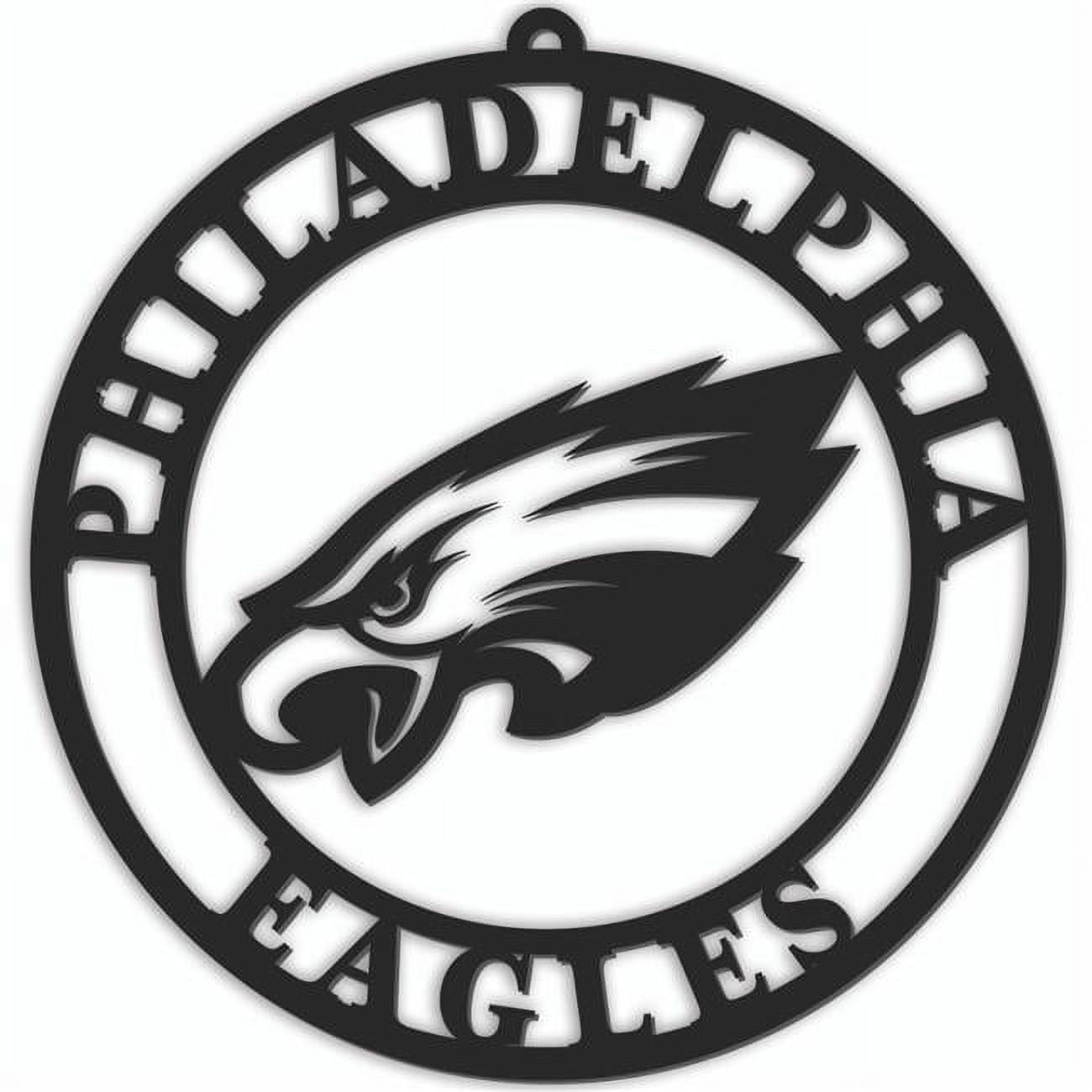 Black Philadelphia Eagles 16'' Team Logo Cutout