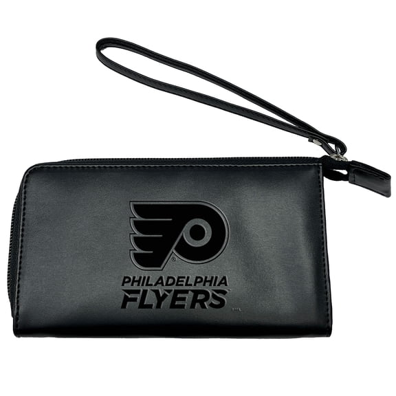 Black Philadelphia Flyers Cell Phone Wristlet Wallet