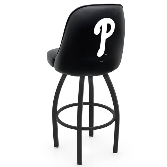 Black Philadelphia Phillies 36" Swivel Bucket Seat Bar Stool