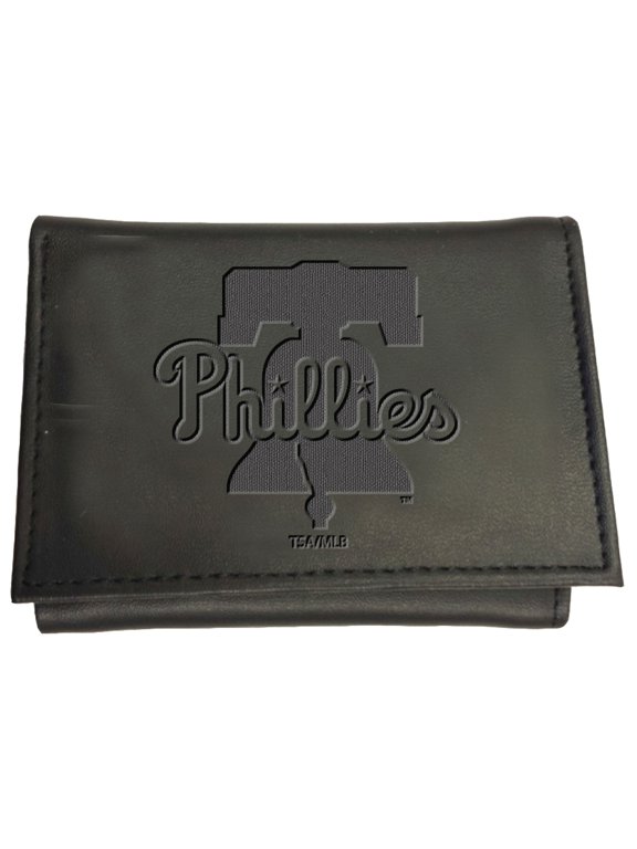 Black Philadelphia Phillies Hybrid Tri-Fold Wallet