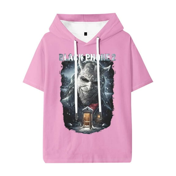 Black Phone 2 Cold Call Hooded T-Shirts Women Men Short Sleeve Tee Casual Fashion Clothes