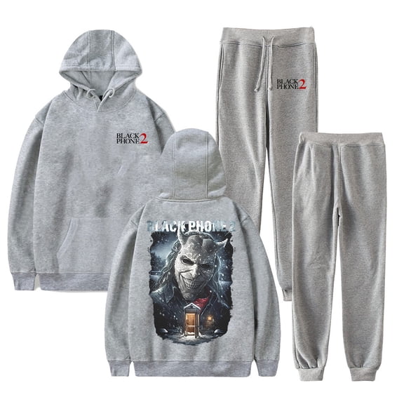 Black Phone 2 Cold Call Hoodie Jogger Pants Two Piece Sets Sweatshirts Sweatpants Women Men's Set