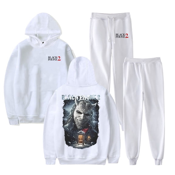 Black Phone 2 Cold Call Hoodie Jogger Pants Two Piece Sets Sweatshirts Sweatpants Women Men's Set