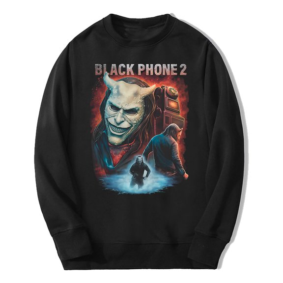 Black Phone 2 You Have Been Warned Sweatshirt Crewneck Long Sleeve Streetwear Women Men Pullover Tops