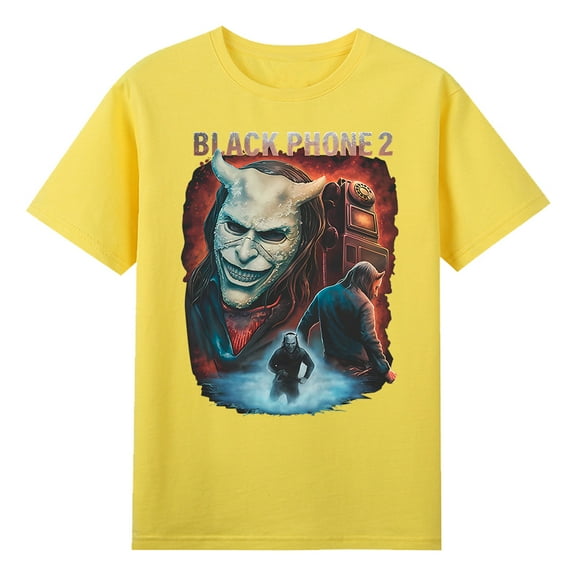 Black Phone 2 You Have Been Warned T-shirt Crewneck Short Sleeve Streetwear Women Men Cotton Tee