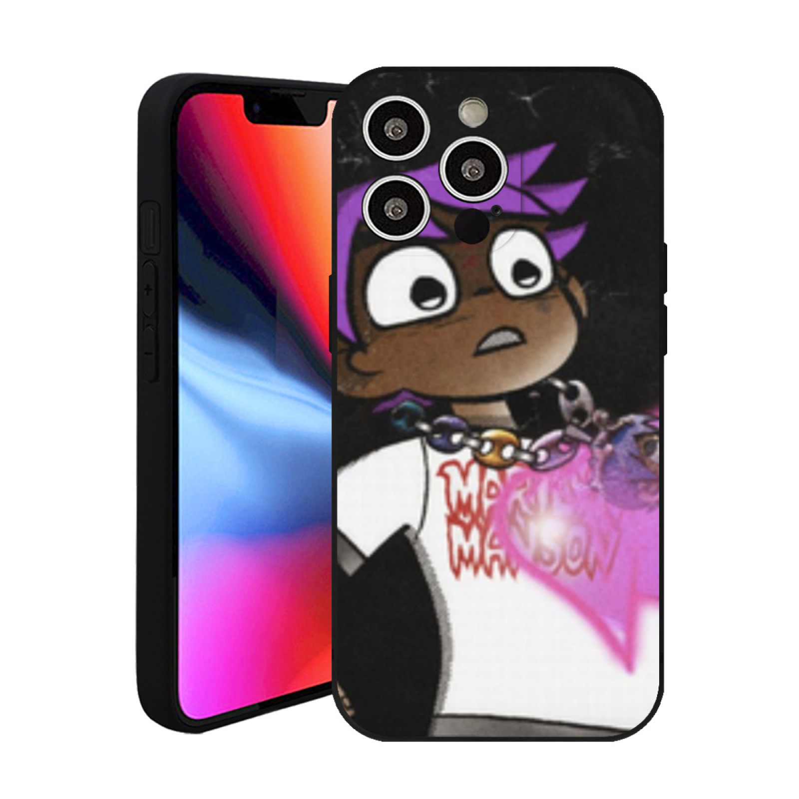 Black Phone Case Atake Rage Eternal Compatible with iPhone 15 Pro Case