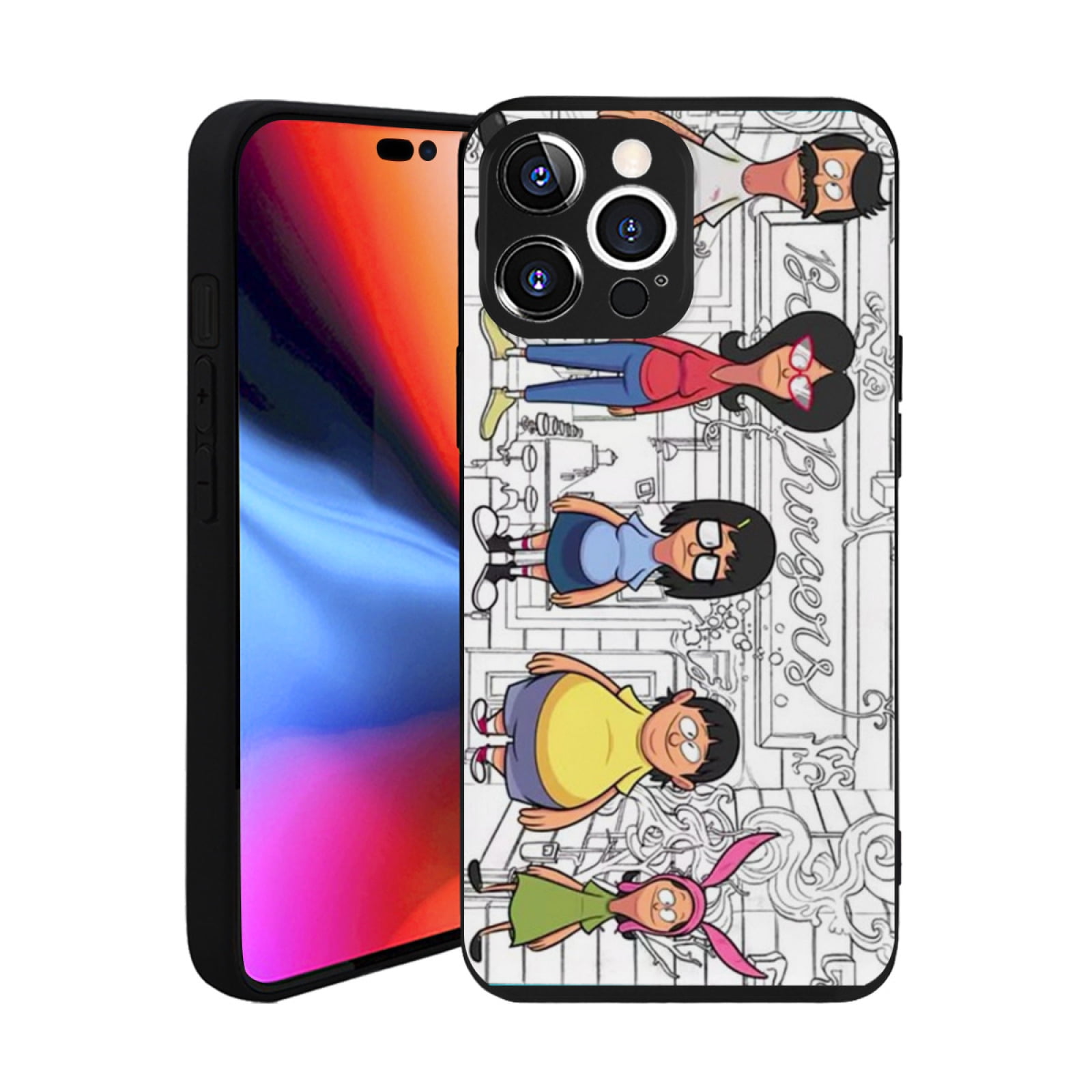 Black Phone Case Bob Burgers Family Sneak See Funny Animated Series ...