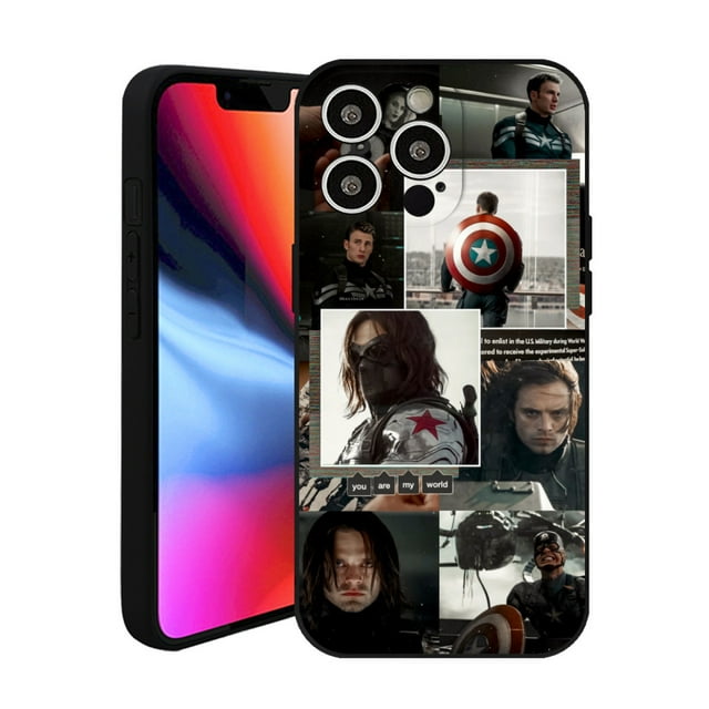 Black Phone Case Captain America The Winter Soldier Collage Jumbo ...