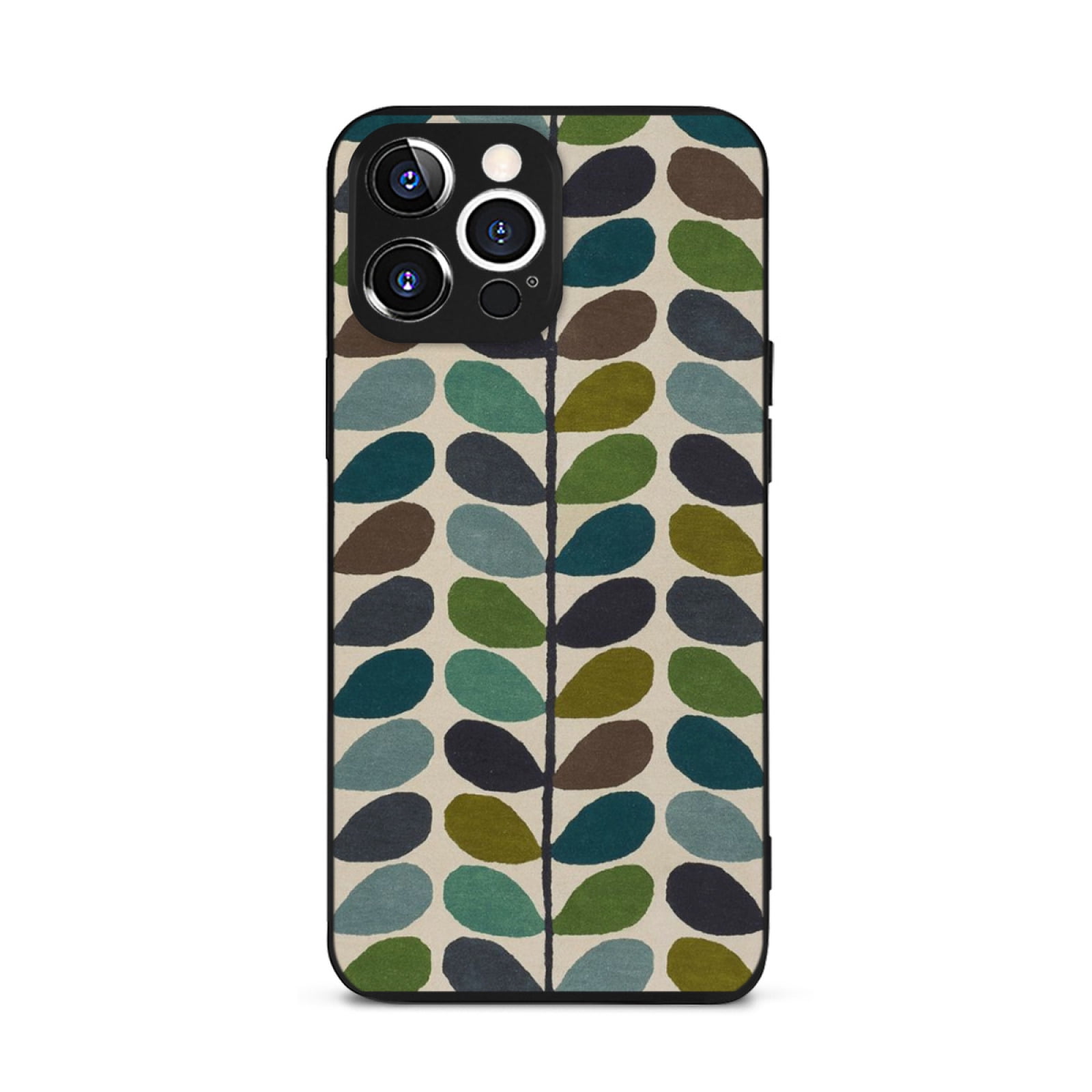 Black Phone Case Cover Orla Kiely Design Compatible for iPhone SE 2022