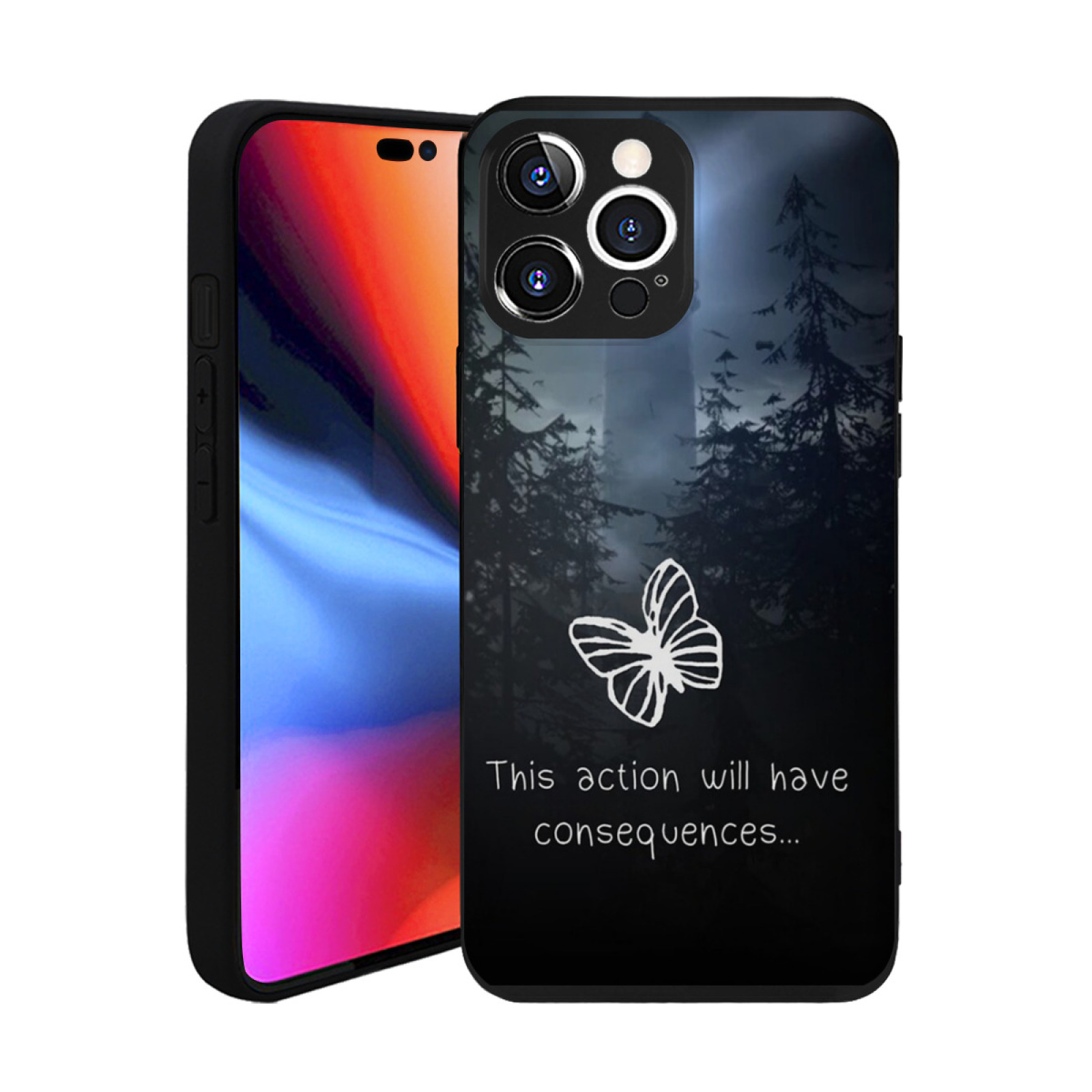 Black Phone Case Life is This Action Will Have Compatible for iPhone XR