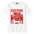 thumbnail image 1 of Black Phone Movie Merch Mask Ghost Tee T-Shirt Unisex Jumpers Horror Movie Streetwear Short Sleeve, 1 of 2