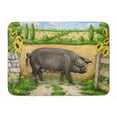 thumbnail image 1 of Black Pig with Sunflowers Machine Washable Memory Foam Mat, 1 of 4