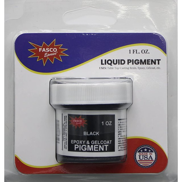 Black Pigment for Epoxy Resin, Gelcoat, Paint 1 oz