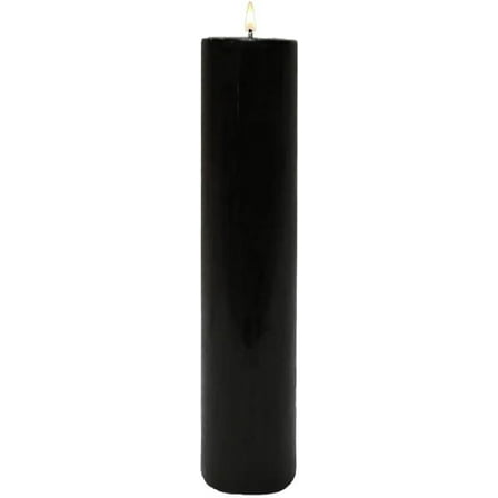 Black Pillar Candles 2x9