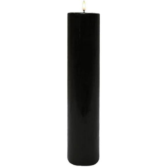 Black Pillar Candles 2x9