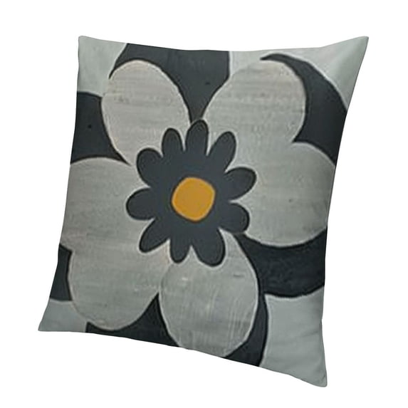 Black Pillowcases Flower Pillow Cases Envelope Closure Print Pillow Covers Decorative Pattern Pillow Protector
