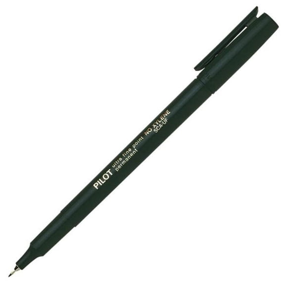 Black Pilot Permanent Marker, Extra Fine Point 12/pk. (44102)