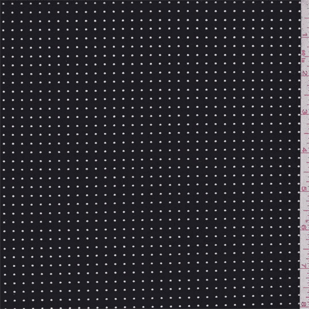 Black Pindot Activewear, Fabric By the Yard - Walmart.com